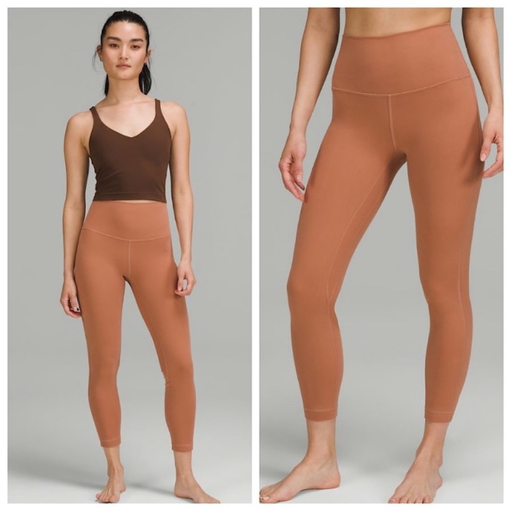 Lululemon Align High-Rise Crop 23" Size 6 in Dusty Clay